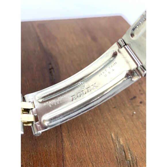 Rolex Oyster Perpetual Men's Watch 1005 Swiss Automatic Vintage 1969 2-Tone 34mm - Picture 8 of 13